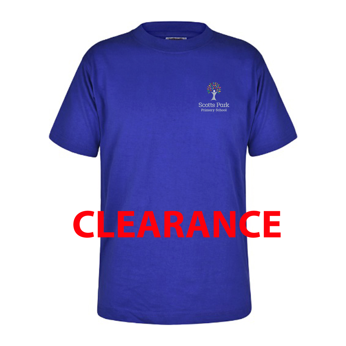 Scotts Park Primary School - Unisex Cotton T-Shirt - Royal Blue