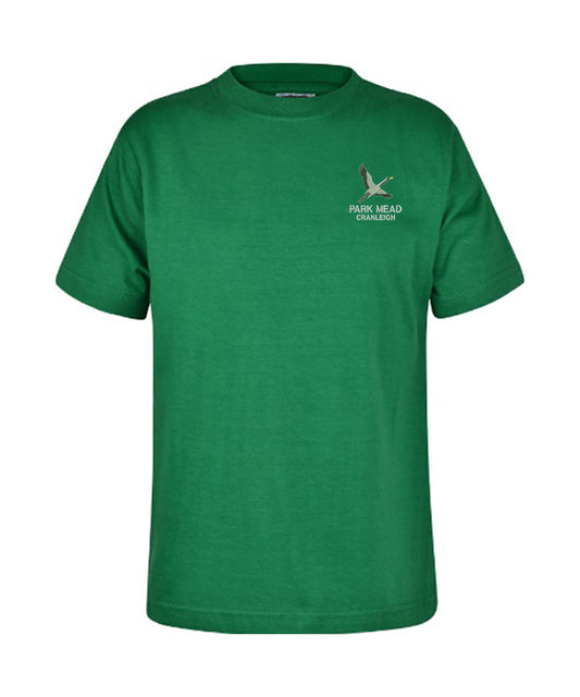 Park Mead Primary School - Unisex Cotton T Shirt - Emerald - School Uniform Shop