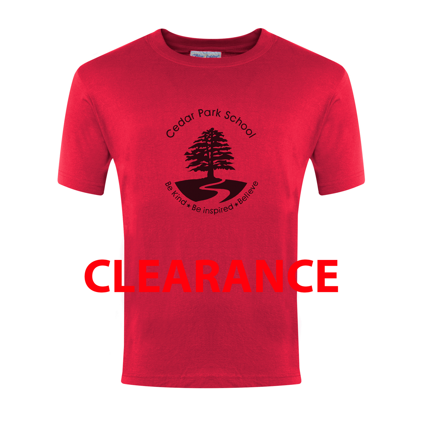 Cedar Park School - PE T-Shirt Unisex Cotton Red