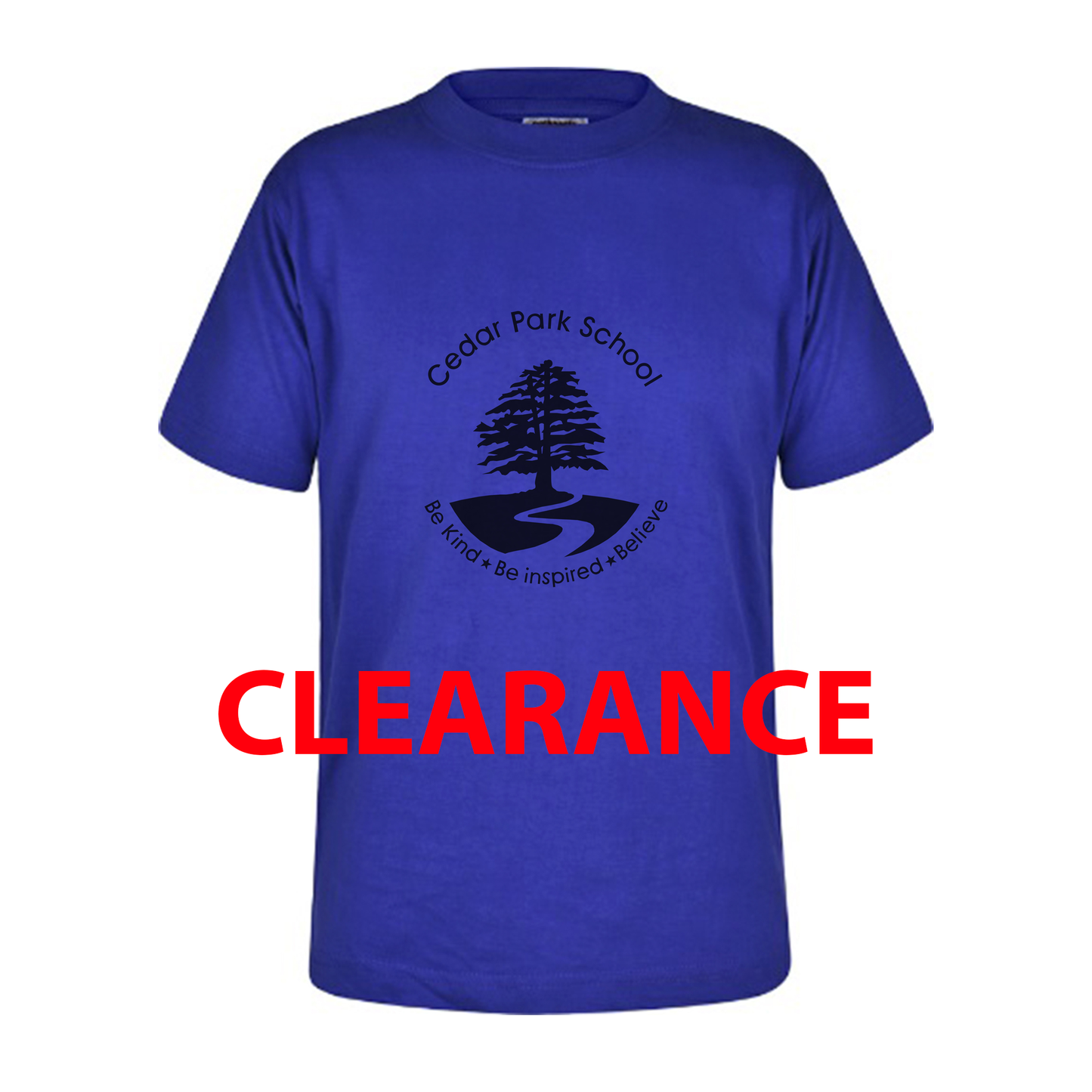 Cedar Park School - PE T-Shirt Unisex Cotton Royal Blue