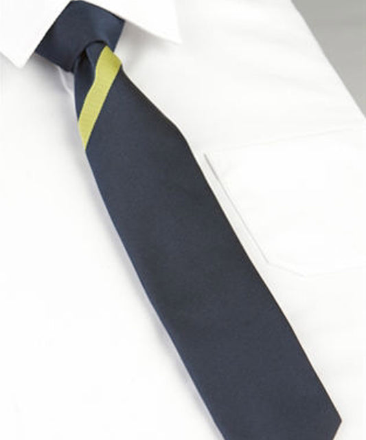The Emmbrook School - Standard Tie - Navy / Yellow (Jupiter) - School Uniform Shop