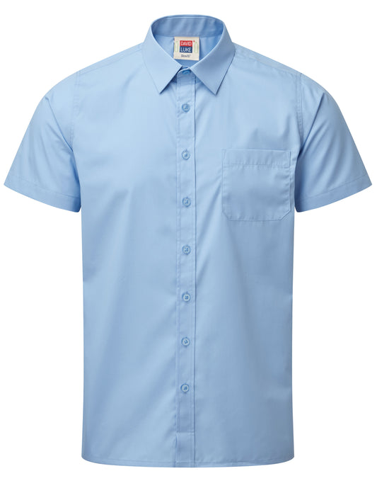 Blue - Boys' Short Sleeve Shirt (Twin Pack) - School Uniform Shop