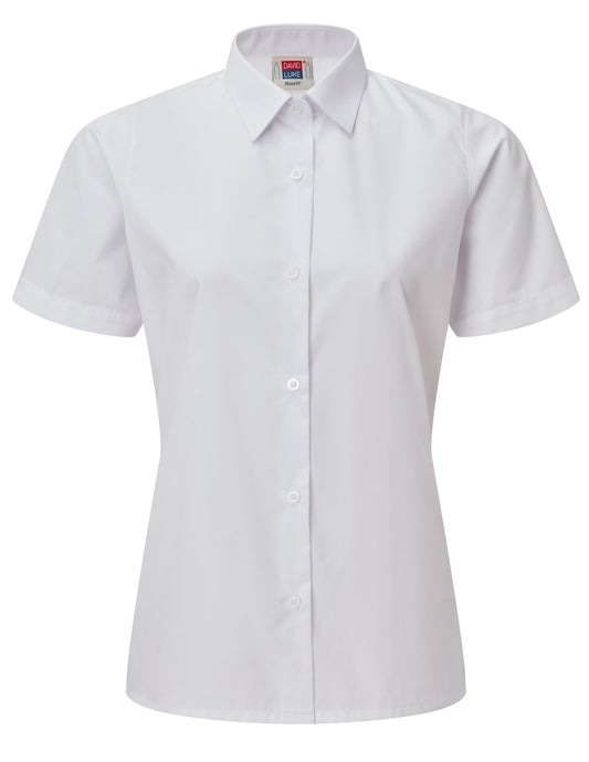 White - Girls' Short Sleeve Blouse (Twin Pack) - School Uniform Shop
