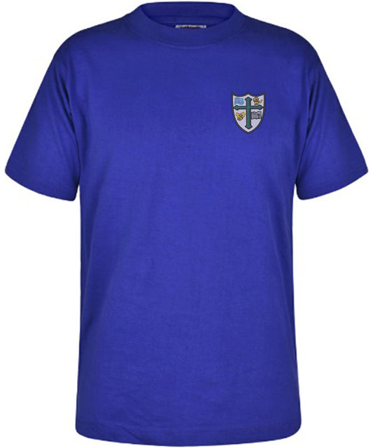 Highcliffe St Mark Primary School - Royal Blue - Unisex Cotton T-Shirt - School Uniform Shop