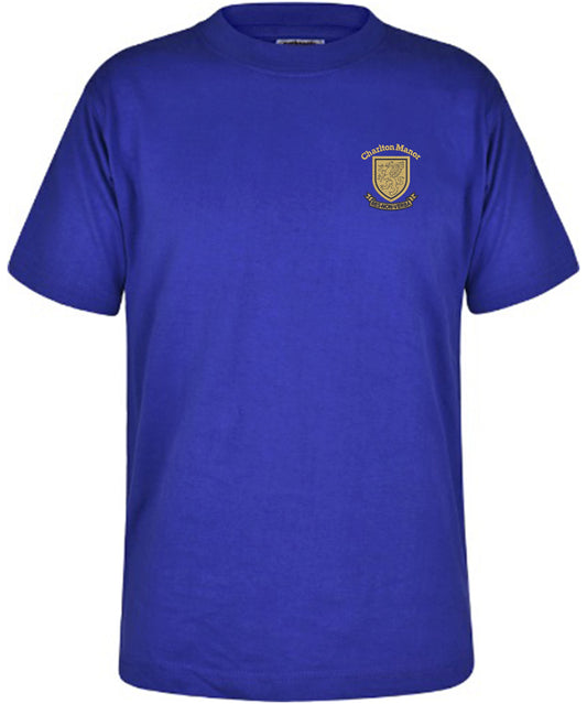 Charlton Manor Primary School - Unisex Cotton T-Shirt- Royal Blue - School Uniform Shop