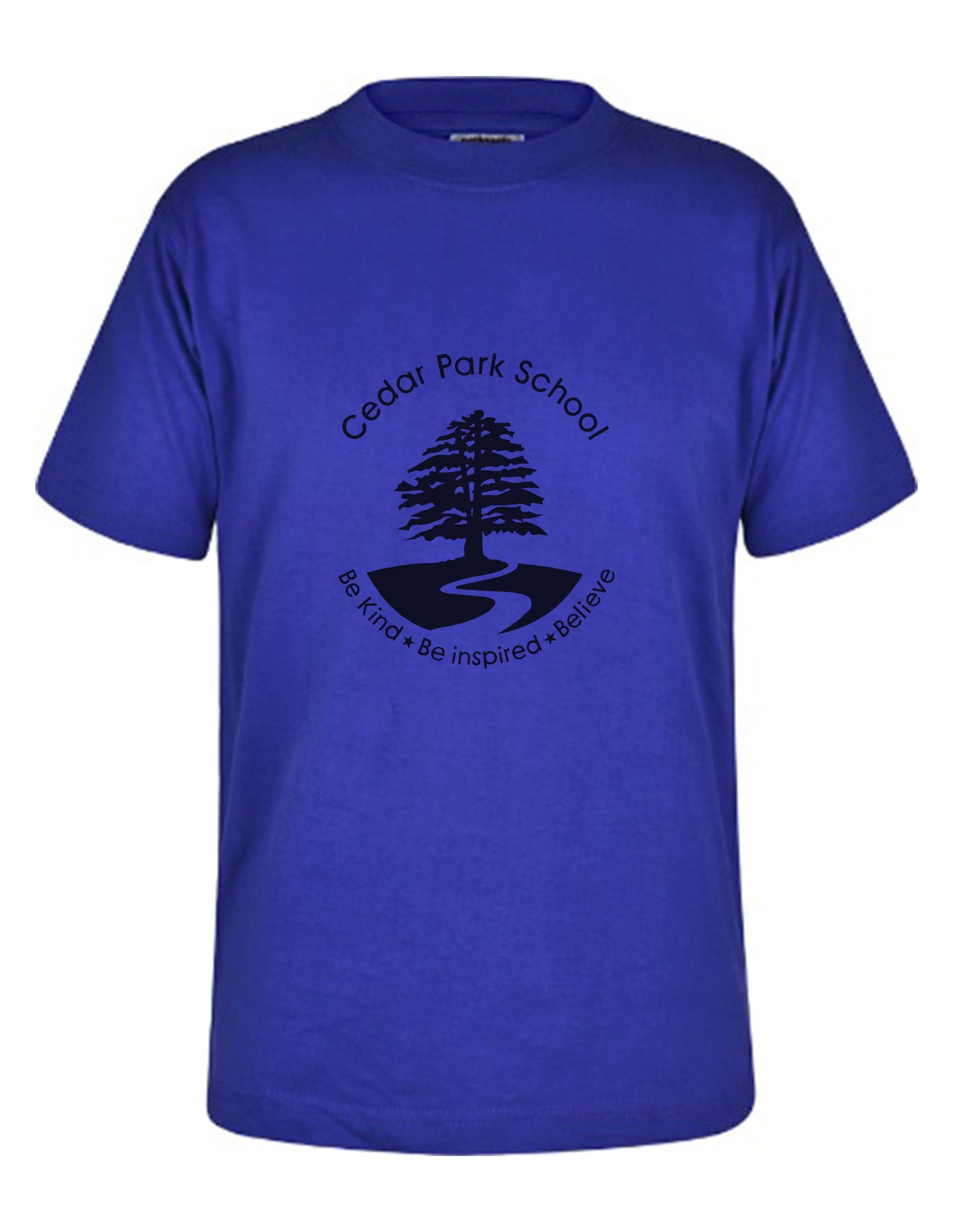 Cedar Park School - PE T-Shirt Unisex Cotton Royal Blue