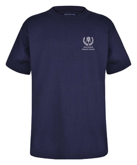 John Ruskin Primary Schol - Unisex Cotton T-Shirt - Navy - School Uniform Shop
