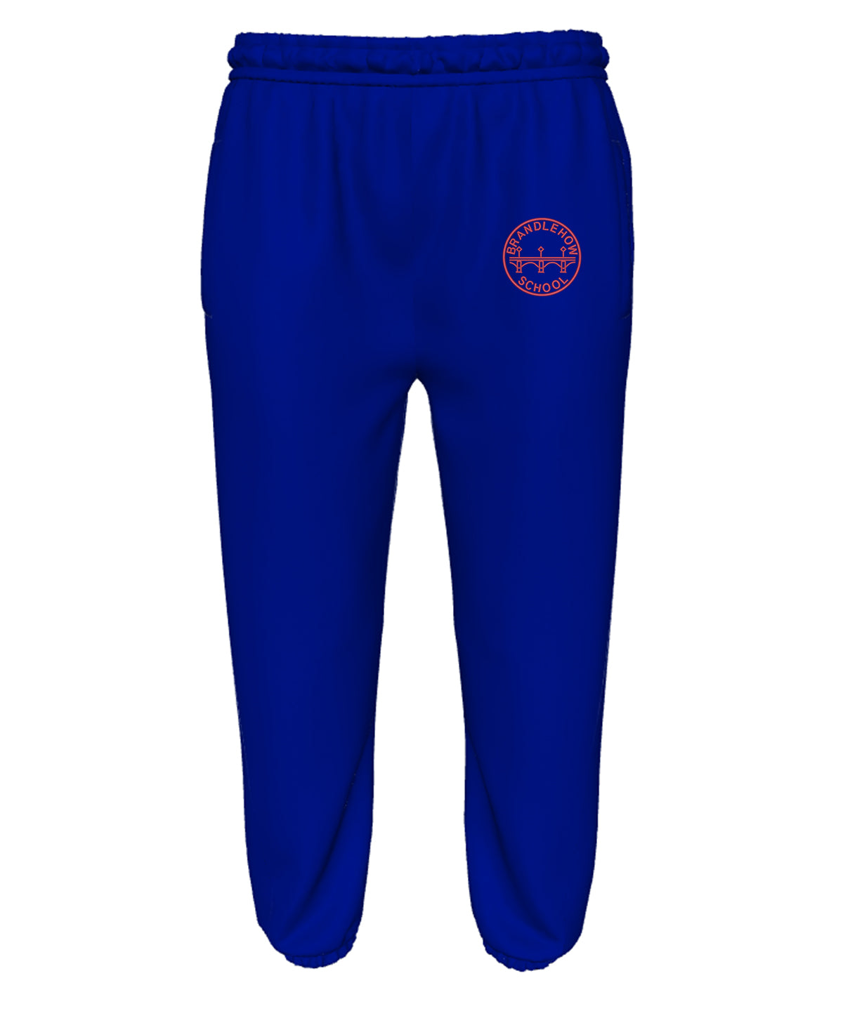 Boys Blake 100% Cotton Jersey Joggers - A-League Print - Royal Blue