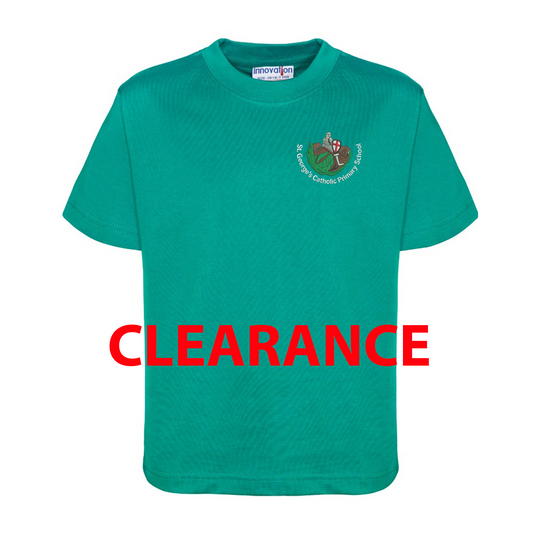 St George's Catholic Primary Voluntary Academy - Unisex Cotton T-Shirt - Jade