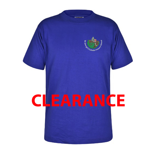 St George's Catholic Primary Voluntary Academy - Unisex Cotton T-shirt - Royal Blue