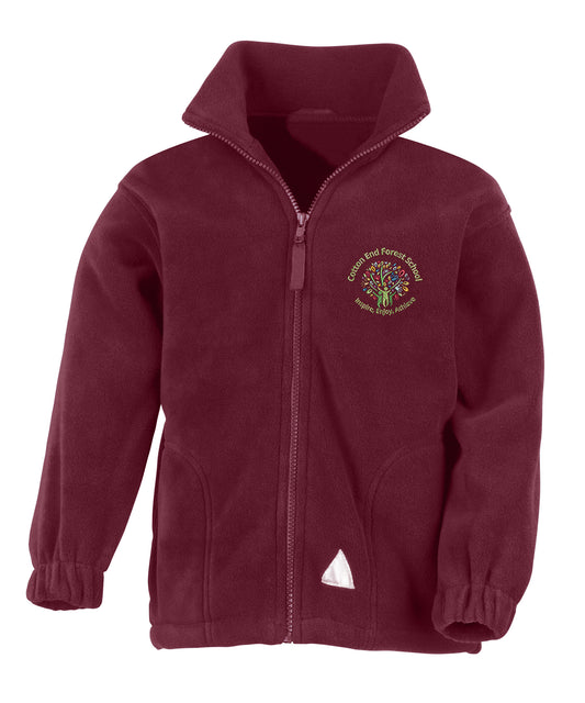Cotton End Forest School - Burgundy Fleece - School Uniform Shop