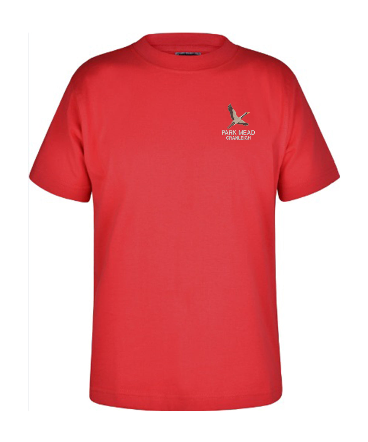 Park Mead Primary School - Unisex Cotton T Shirt - Red - School Uniform Shop