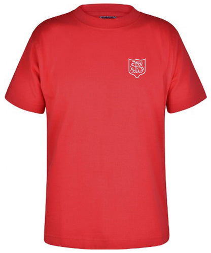 St Joseph's Primary School Linlithgow - Cotton Unisex T-Shirt - Red