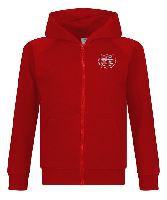 Barley Hill Primary School - Red Woodbank Zip Hoodie