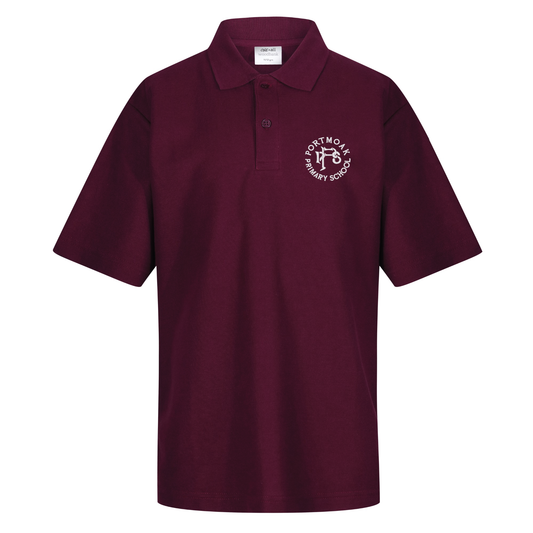 Portmoak Primary School - Burgundy Polo Shirt