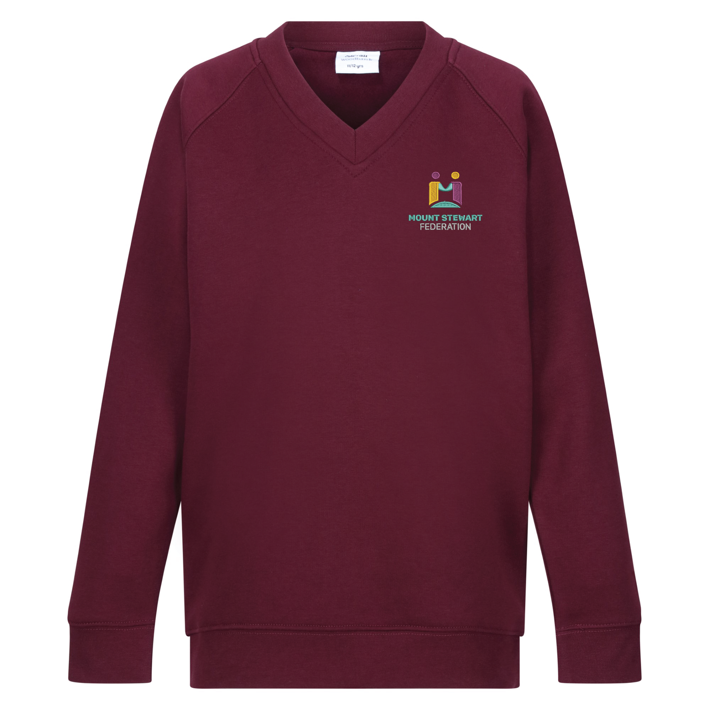 Mount Stewart Junior School- V-Neck Sweatshirt