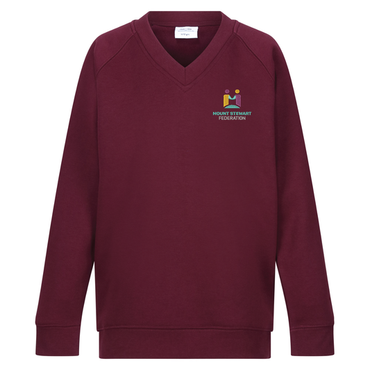 Mount Stewart Junior School- V-Neck Sweatshirt