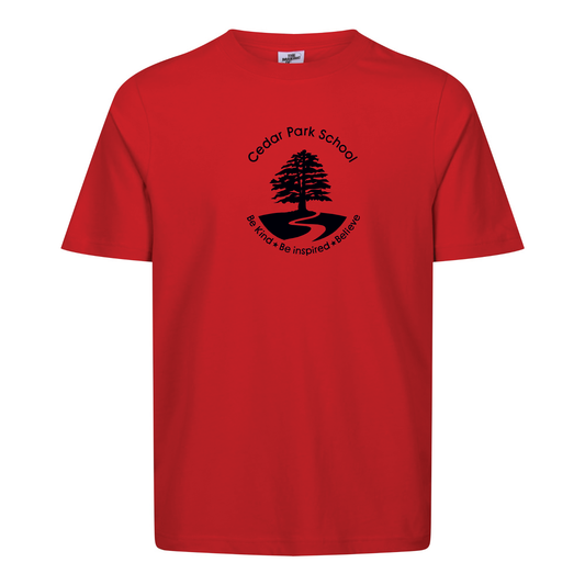 Cedar Park Primary School - Cotton Unisex T-Shirt Red