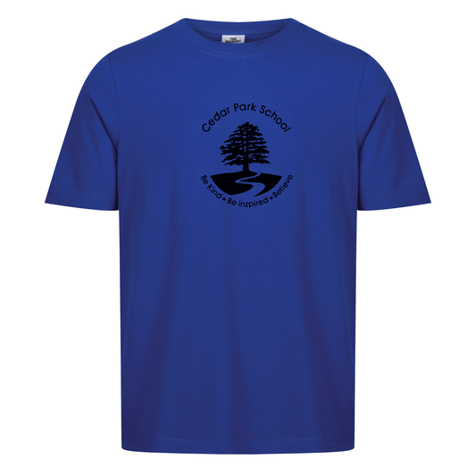 Cedar Park Primary School - Cotton Unisex T-Shirt Royal Blue