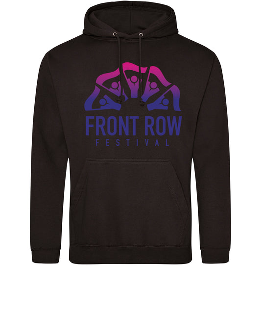 Adult Hoodie in black - Front Row Festival