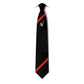 North Bromsgrove High School - Clip on Tie - Black / Scarlet
