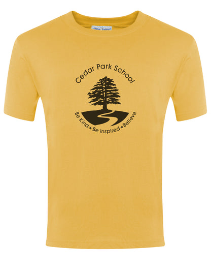 Cedar Park Primary School - Cotton Unisex T-Shirt Gold