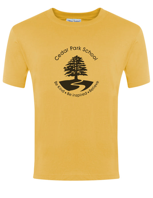 Cedar Park Primary School - Cotton Unisex T-Shirt Gold