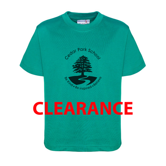 Cedar Park School - PE T-Shirt Unisex Cotton Jade