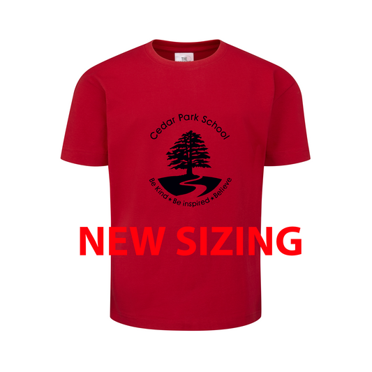 Cedar Park Primary School - Cotton Unisex T-Shirt Red