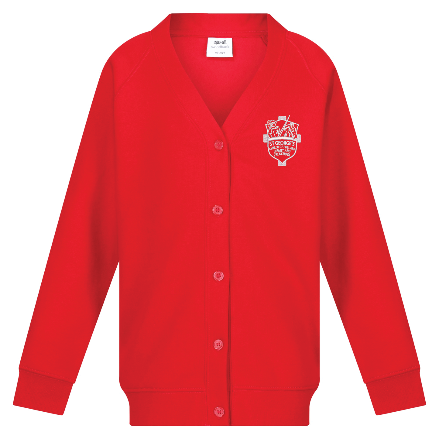 St George's C of E Infant and Preschool - Sweat Cardigan NEW