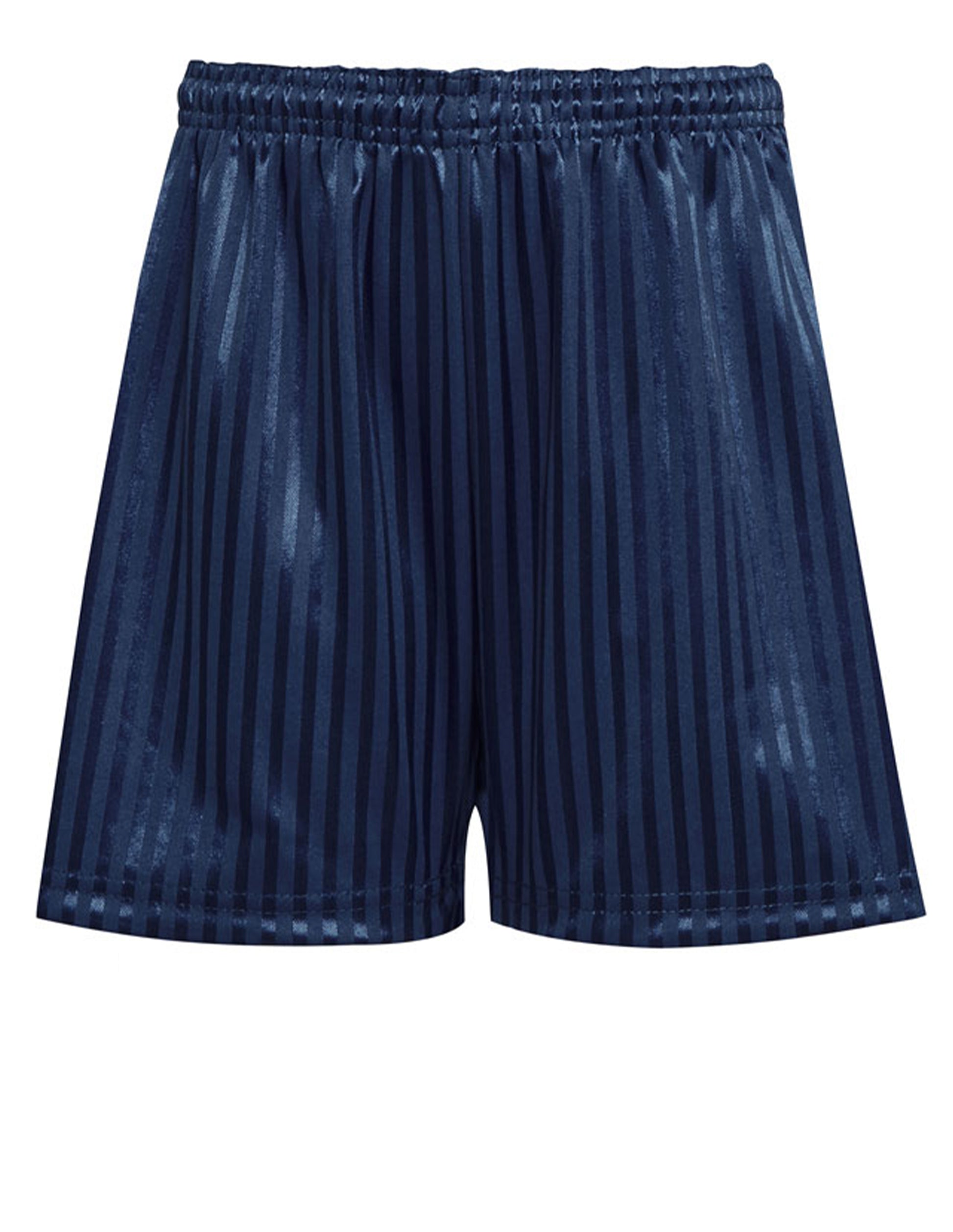 Navy Unisex - Sports Shorts - Shadow Stripe - School Uniform Shop