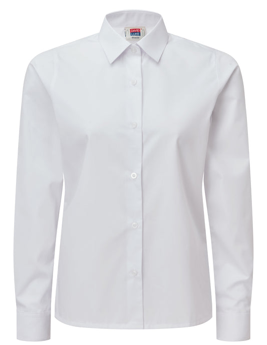 White - Girls' Long Sleeve Blouse (Twin Pack) - School Uniform Shop