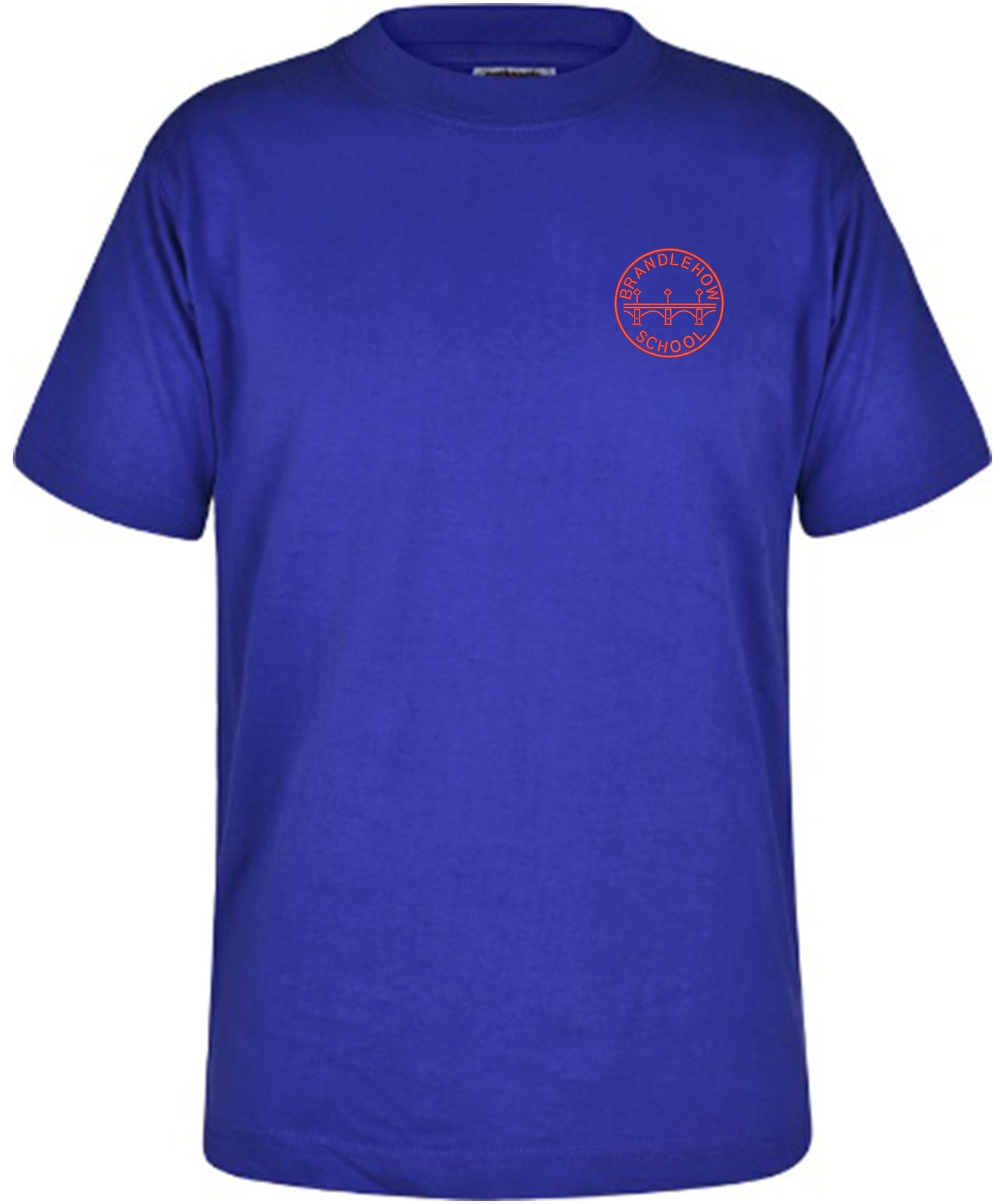 Brandlehow Primary School - Unisex Cotton T-Shirt - Royal Blue - School Uniform Shop