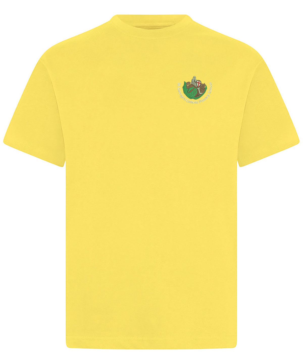St George's Catholic Primary Voluntary Academy - Yellow T Shirt - School Uniform Shop
