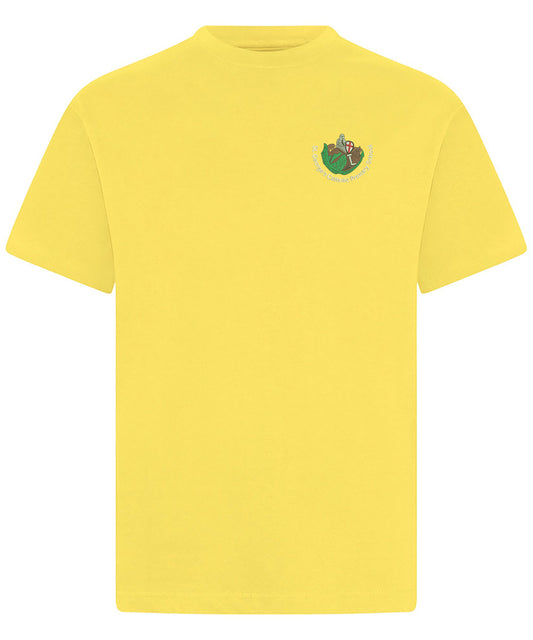 St George's Catholic Primary Voluntary Academy - Yellow T Shirt - School Uniform Shop