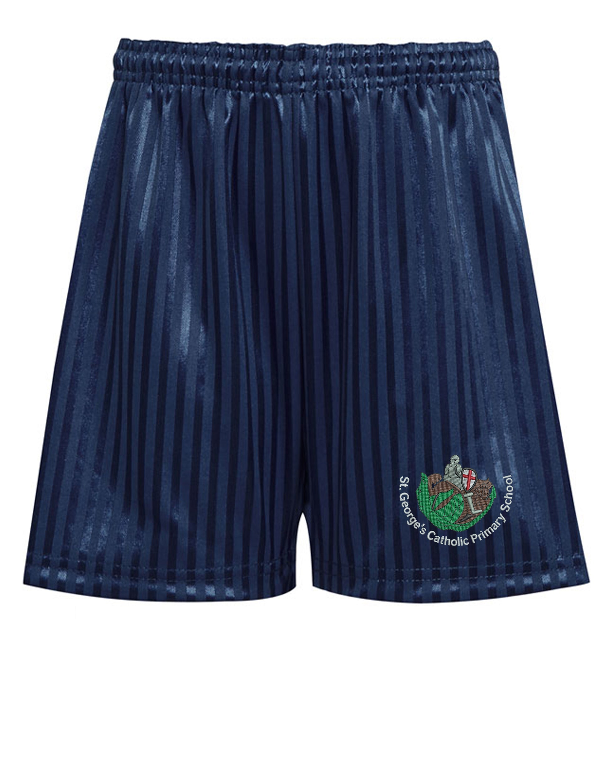St George's Catholic Primary Voluntary Academy - Sports Shorts - Shadow Stripe - School Uniform Shop