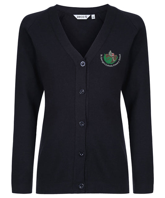 St George's Catholic Primary Voluntary Academy - Knitted Cardigan - School Uniform Shop