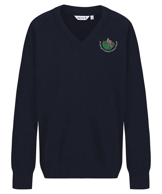 St George's Catholic Primary Voluntary Academy - Knitted Jumper - School Uniform Shop