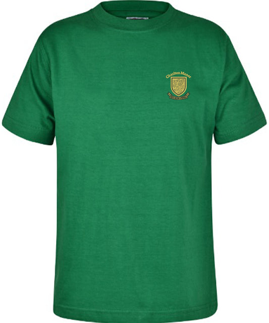 Charlton Manor Primary School - Unisex Cotton T-Shirt - Emerald - School Uniform Shop
