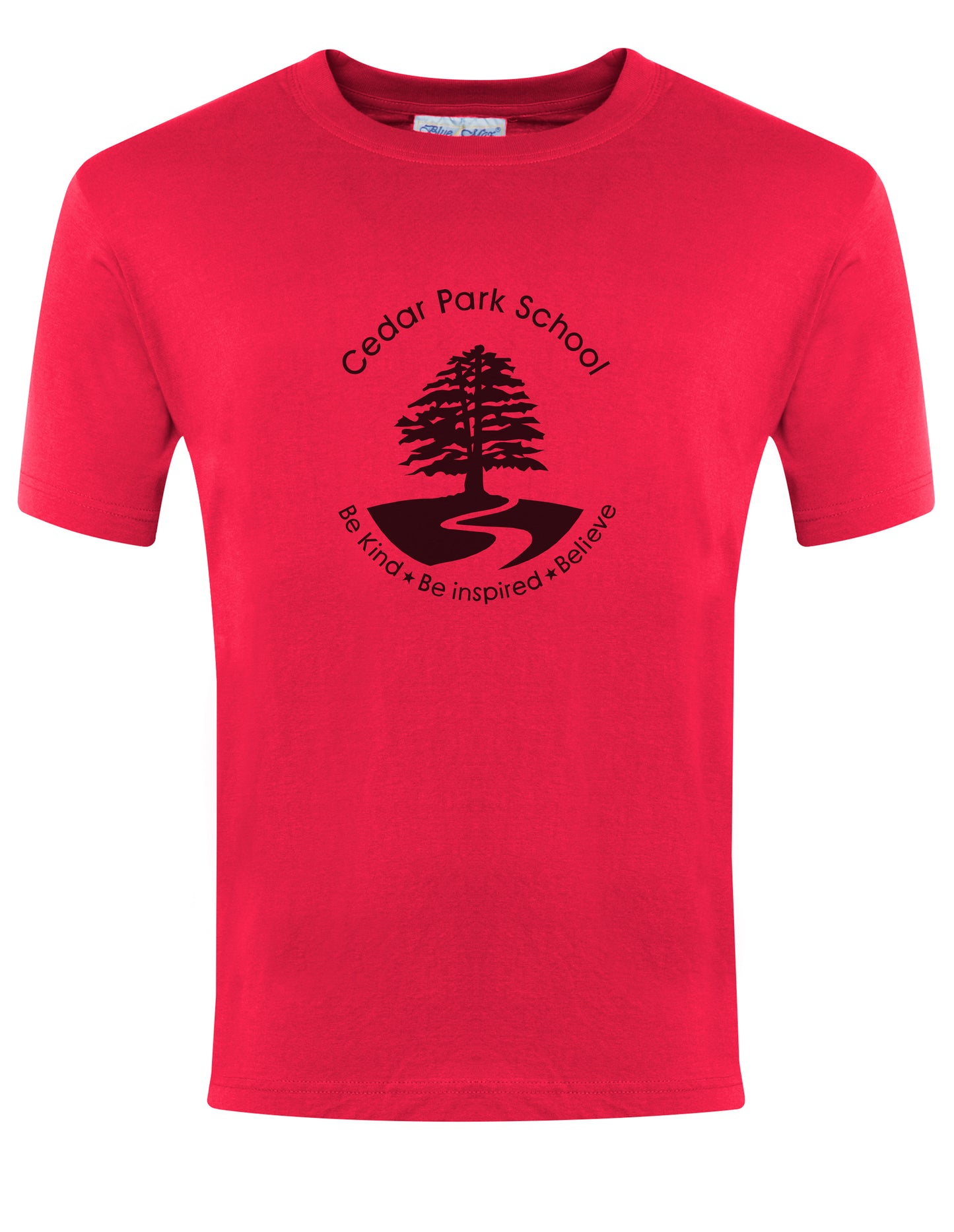 Cedar Park School - PE T-Shirt Unisex Cotton Red