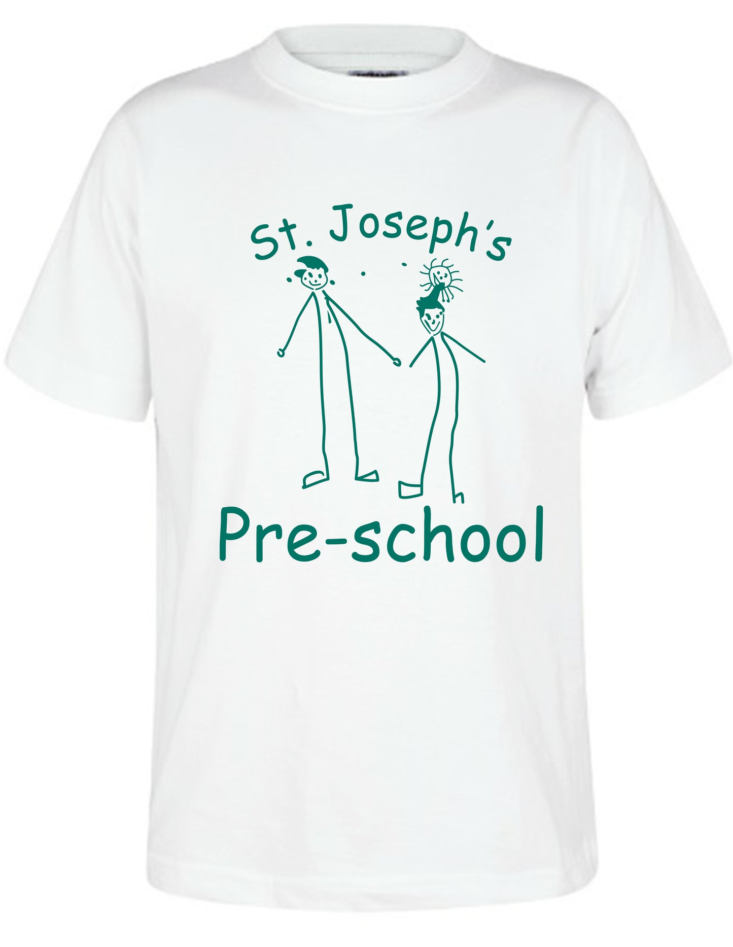 St Joseph's Catholic Primary School - Unisex Cotton T-Shirt - White - School Uniform Shop